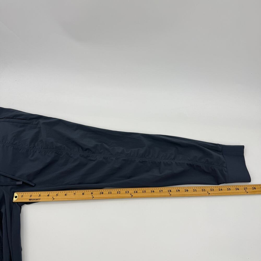 ATHLETA Attitude Jogger Pant Ruched Sz 14 Blue Grey Lightweight Athleisure Yoga - Picture 11 of 11